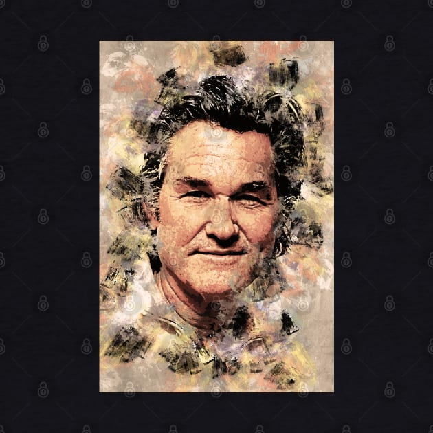 Kurt Russell Actor Portrait ✪ A Tribute to a LEGEND ✪ Abstract Watercolor by Naumovski